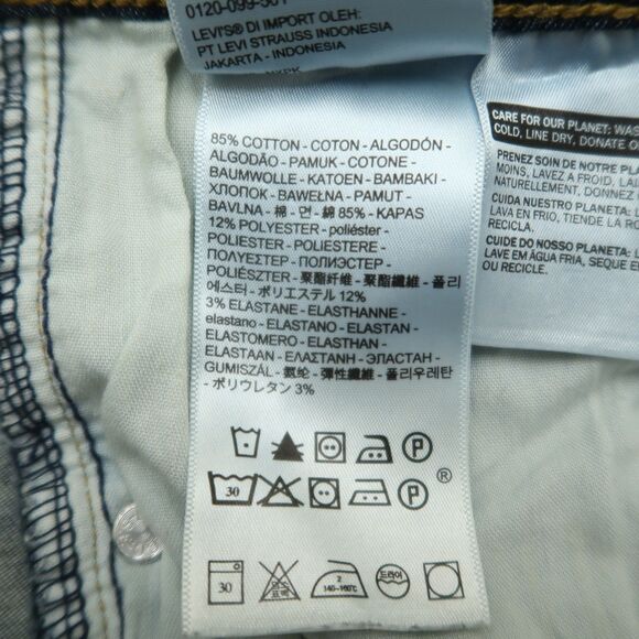 Levi's 711 Jeans Women's Size 27 Blue Mile High Super Skinny Denim 28" Inseam - Picture 11 of 16